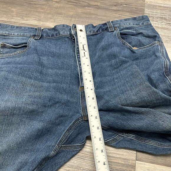Duluth Trading Co Flex Ballroom Mid Wash Blue‎ Men 42x32 Relaxed Fit Denim Jeans - Picture 11 of 15